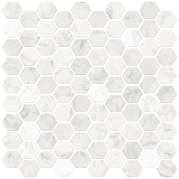 InHome Hexagon Marble Self Adhesive Backsplash Tiles - Image 3