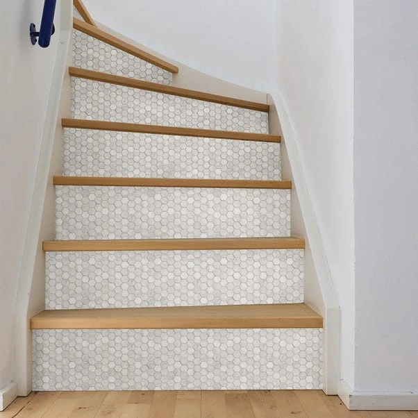 InHome Hexagon Marble Self Adhesive Backsplash Tiles - Image 5