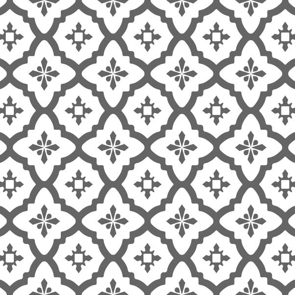 Fine Décor Wallpaper Algarve Black Self Adhesive Backsplash Tiles - Image 2