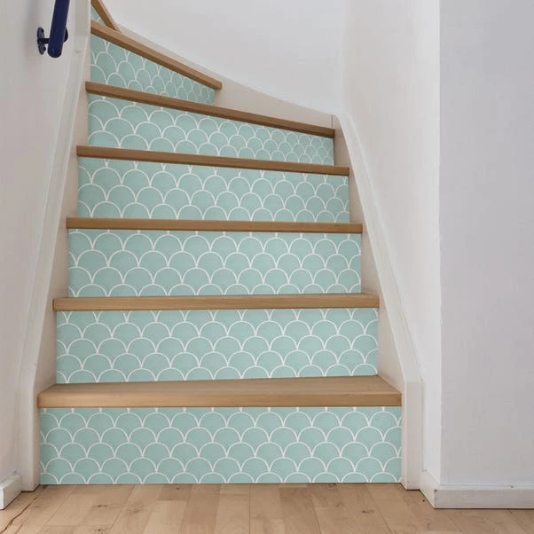 Fine Décor Wallpaper Shell Blue Self Adhesive Backsplash Tiles - Image 5