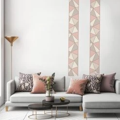 Fine Décor Wallpaper Apex Rose Gold Border 8 Fine Décor Wallpaper Apex Rose Gold Border -Dunelm Shop 1000171097 alt02