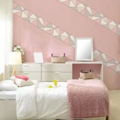 Fine Décor Wallpaper Apex Rose Gold Border 9 Fine Décor Wallpaper Apex Rose Gold Border -Dunelm Shop 1000171097 alt03