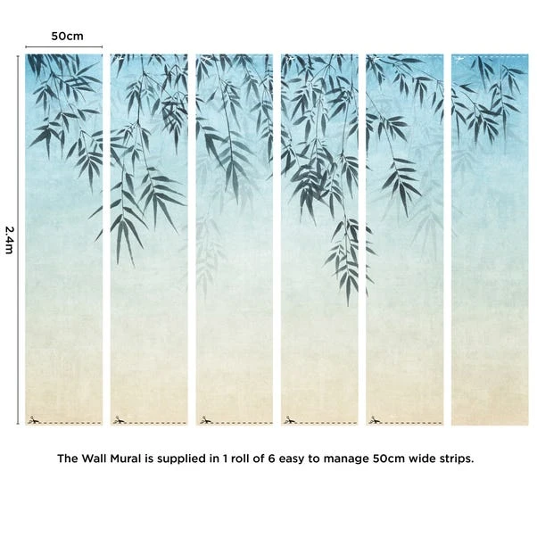 Dunelm Ombre Leaf Mural - Image 5