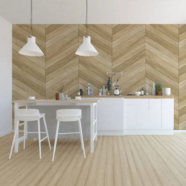Dunelm Chevron Wood Mural - Image 2