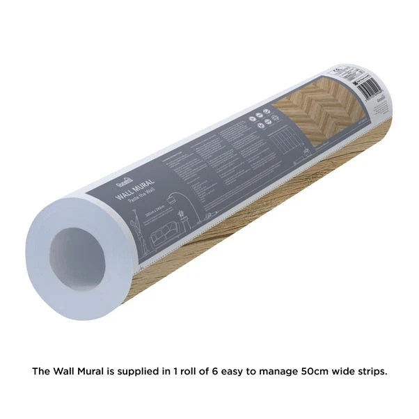 Dunelm Chevron Wood Mural - Image 3