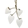 Dunelm Blue Deco Set Of Four Wooden Hanging Hearts