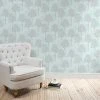 Dunelm Spriggy Trees Duck Egg Wallpaper -Dunelm Shop 30231319