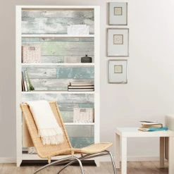 NuWallpaper Beachwood Blue Self Adhesive Wallpaper