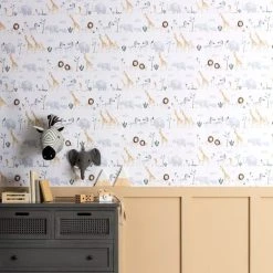 Dunelm Safari Natural Wallpaper