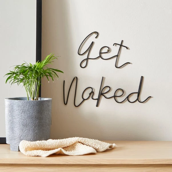 Dunelm Get Naked Wire Wall Art