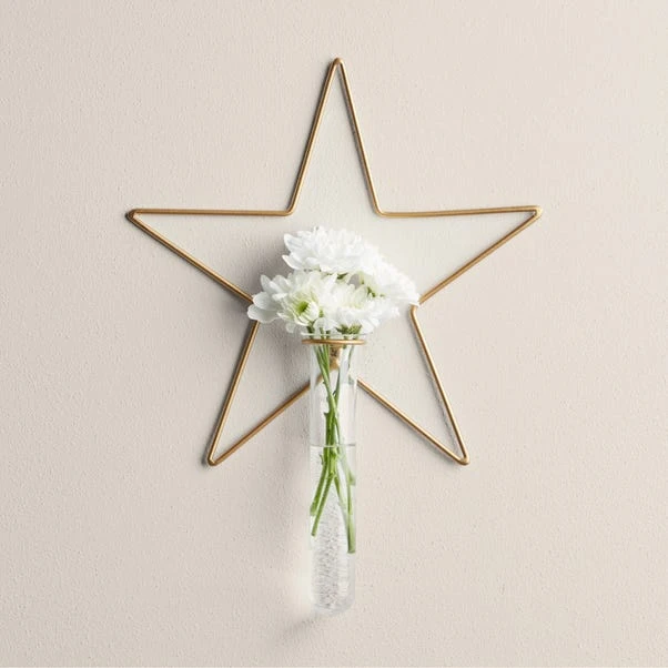 Dunelm Star Wire Wall Vase