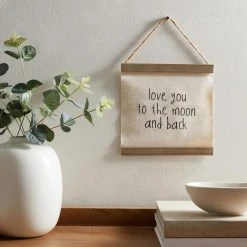 Dunelm Moon And Back Hanging Plaque