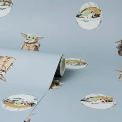 Star Wars Grogu Wallpaper 9 Star Wars Grogu Wallpaper -Dunelm Shop 30757422 alt02