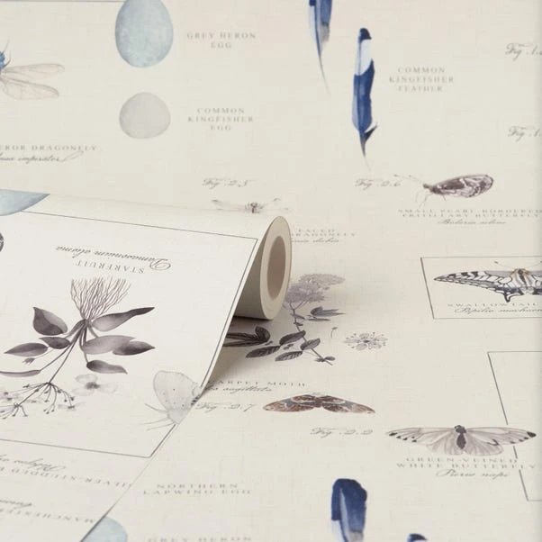 Natural History Museum Nature’s Study White Wallpaper - Image 3