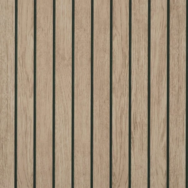 NuWallpaper Nu Wall Self Adhesive Wooden Panel Wall Natural Wallpaper 4 NuWallpaper Nu Wall Self Adhesive Wooden Panel Wall Natural Wallpaper - Image 2