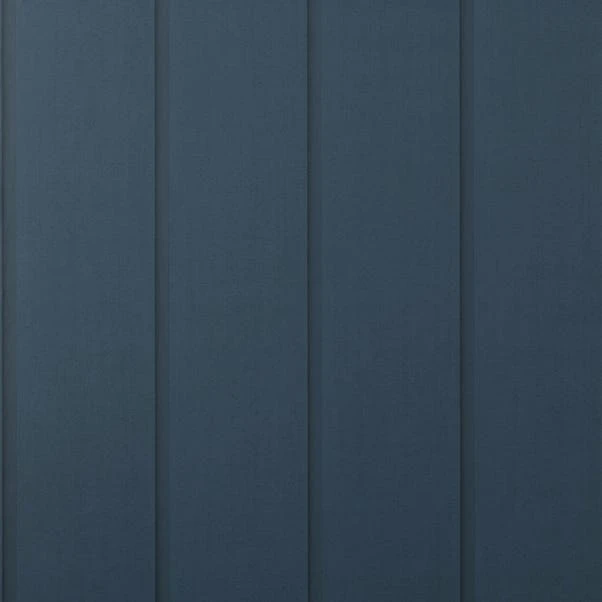 Dunelm Wood Panel Navy Wallpaper - Image 2