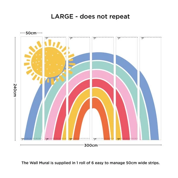 Dunelm Rainbow Mural - Image 2