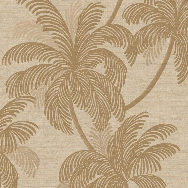Dunelm Palm Print Natural Wallpaper 4 Dunelm Palm Print Natural Wallpaper - Image 2