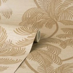 Dunelm Palm Print Natural Wallpaper 9 Dunelm Palm Print Natural Wallpaper -Dunelm Shop 30770687 alt02