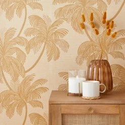 Dunelm Palm Print Natural Wallpaper 10 Dunelm Palm Print Natural Wallpaper -Dunelm Shop 30770687 alt03