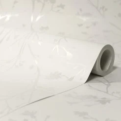 Dunelm Ivory Sprig Natural Wallpaper