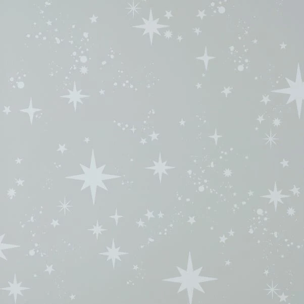 Brewster Scattered Stars Grey Self Adhesive Wallpaper - Image 2