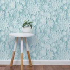 Fine Décor Wallpaper Dimensions Teal Floral 3D Wallpaper
