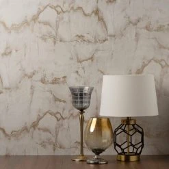 Crown Wallpaper Aura Marble Gold Wallpaper