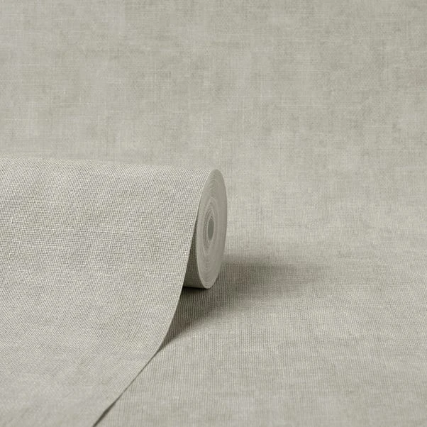 Fine Décor Wallpaper Milano Hessian Stone Vinyl Wallpaper