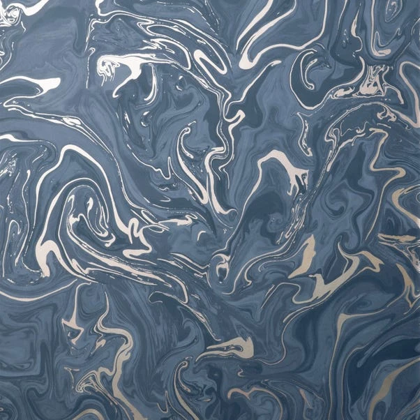 Fine Décor Wallpaper Marble Navy Wallpaper - Image 2
