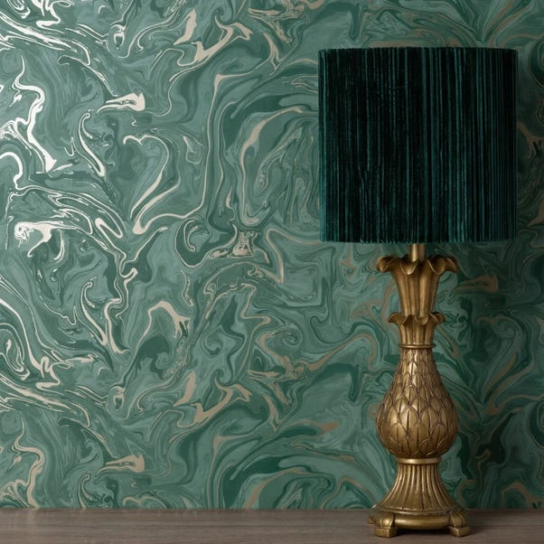 Fine Décor Wallpaper Marble Emerald Wallpaper - Image 4