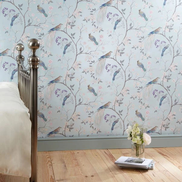 Dorma Maiya Duck Egg Wallpaper