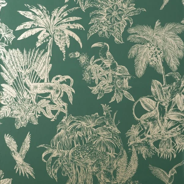 Dunelm Amazonia Emerald Wallpaper - Image 2
