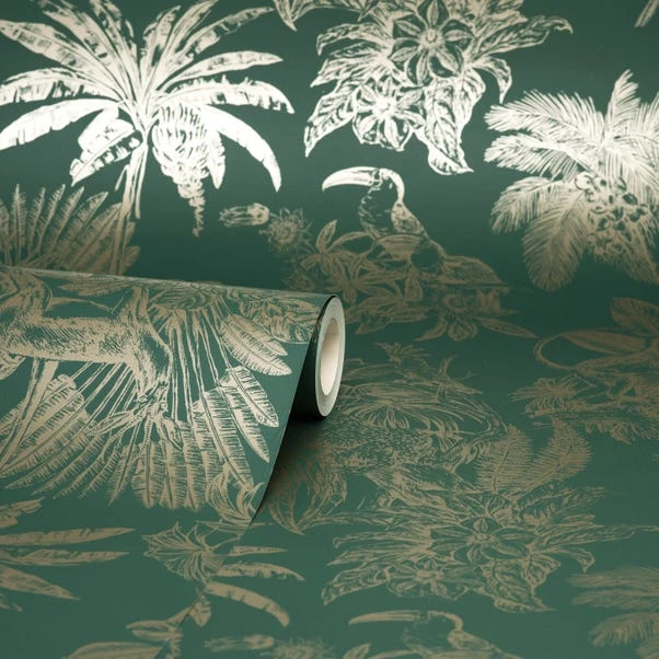 Dunelm Amazonia Emerald Wallpaper - Image 3
