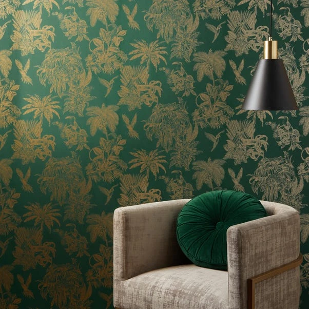 Dunelm Amazonia Emerald Wallpaper - Image 4