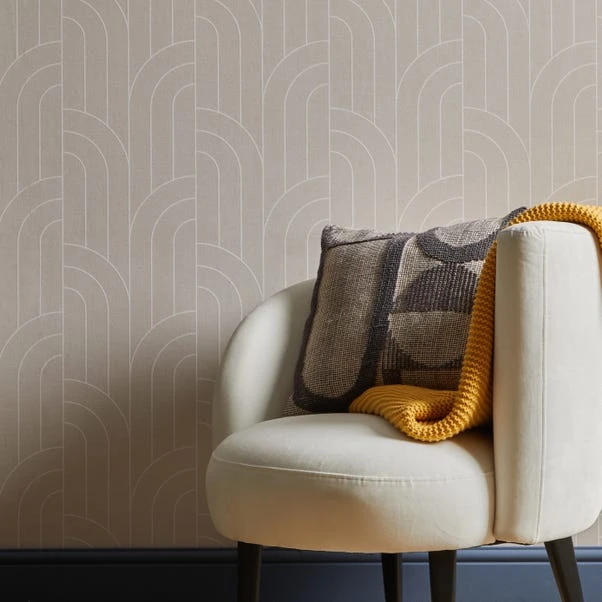 Dunelm Arches Grey Wallpaper - Image 4