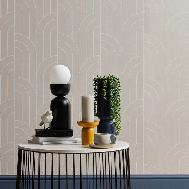Dunelm Arches Grey Wallpaper - Image 5