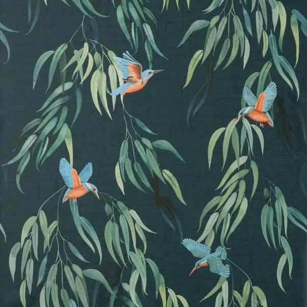 Natural History Museum Waterside Blue Wallpaper - Image 2