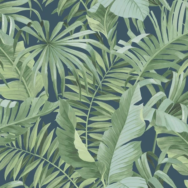 NuWallpaper Nu Wall Self Adhesive Maui Navy Wallpaper - Image 2