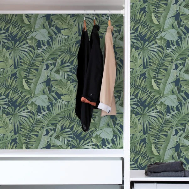 NuWallpaper Nu Wall Self Adhesive Maui Navy Wallpaper - Image 6