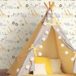 NuWallpaper Nu Wall Self Adhesive Safari Natural Wallpaper