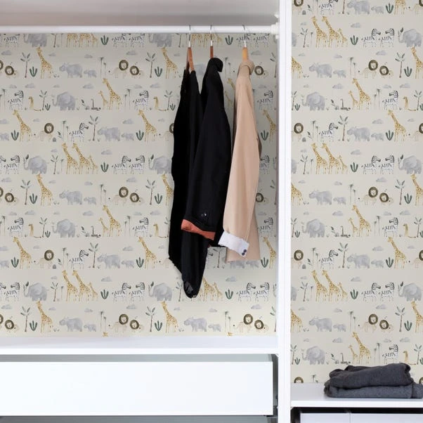 NuWallpaper Nu Wall Self Adhesive Safari Natural Wallpaper - Image 6