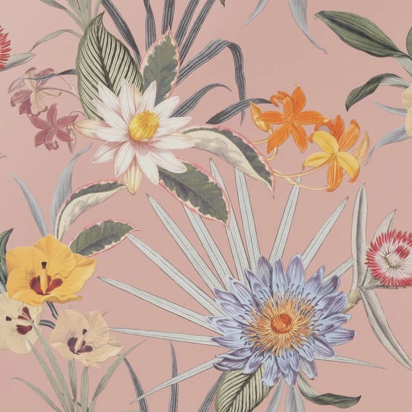 NuWallpaper Nu Wall Self Adhesive Tropical Floral Pink Wallpaper - Image 2