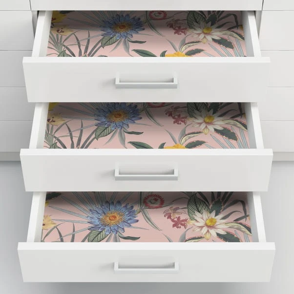 NuWallpaper Nu Wall Self Adhesive Tropical Floral Pink Wallpaper - Image 4