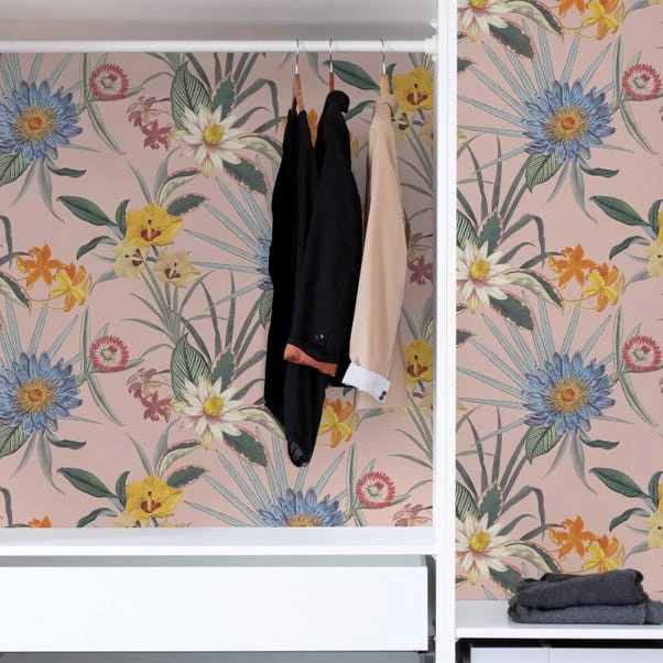 NuWallpaper Nu Wall Self Adhesive Tropical Floral Pink Wallpaper - Image 6