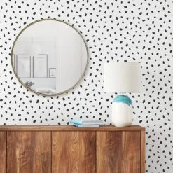 NuWallpaper Nu Wall Self Adhesive Spot Mono Wallpaper