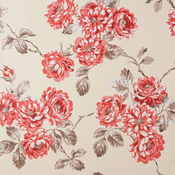 Dunelm Ashbourne Red Wallpaper - Image 2
