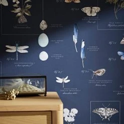 Natural History Museum Nature's Journal Navy Wallpaper 9 Natural History Museum Nature's Journal Navy Wallpaper -Dunelm Shop 30783031 alt04