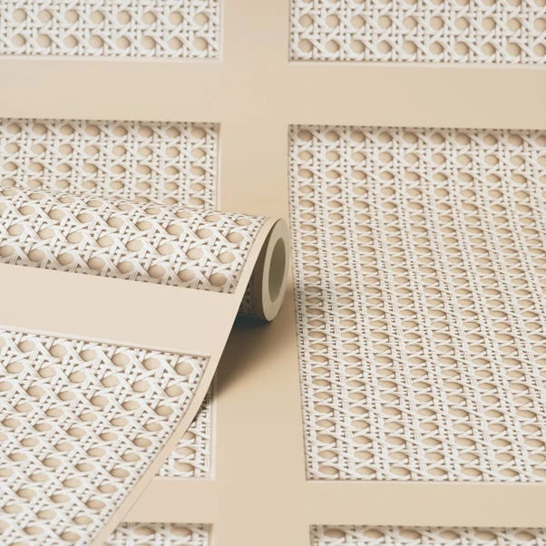 Dunelm Cane Panel Natural Wallpaper - Image 3