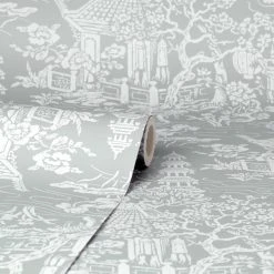 Dunelm Archive Pagoda Grey Wallpaper -Dunelm Shop 30783060 alt02